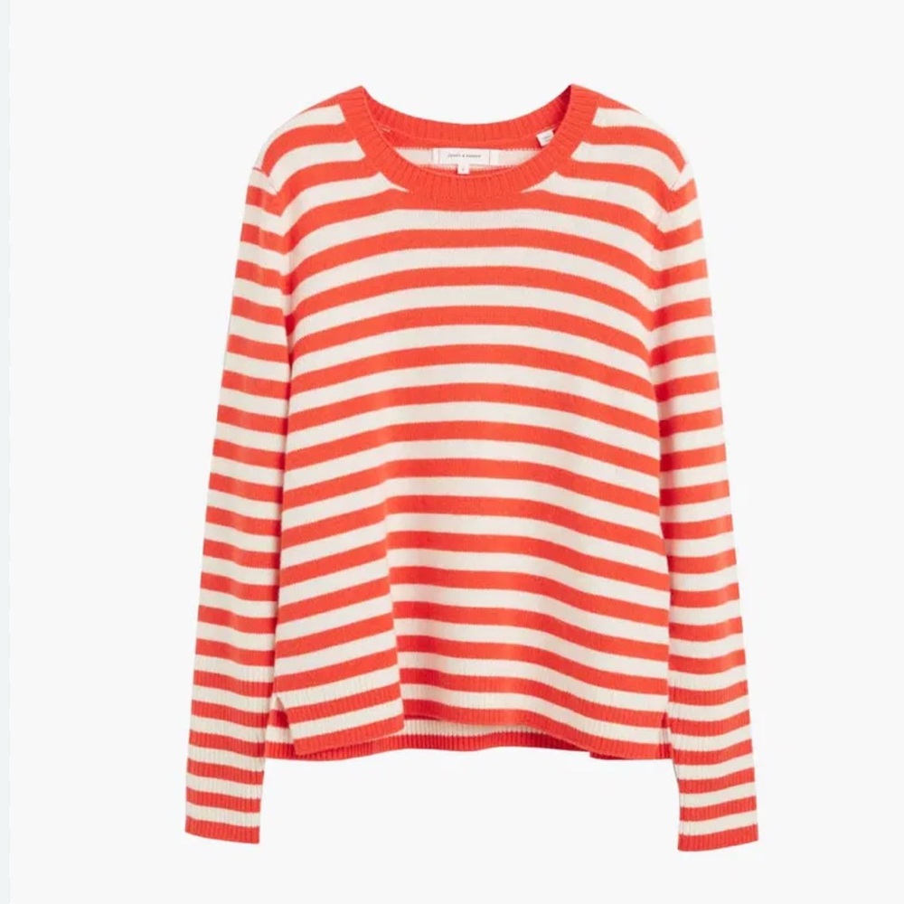 NWT Chinti & Parker Striped Wool & Cashmere-Blend Sweater SIZE M